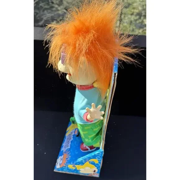 New Nickelodeon Rugrats Chuckie Doll Toy 1997 Vintage Applause Rare Works!